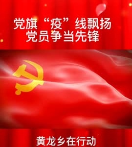 党旗“疫”线飘扬，党员争当先锋——黄龙乡在行动