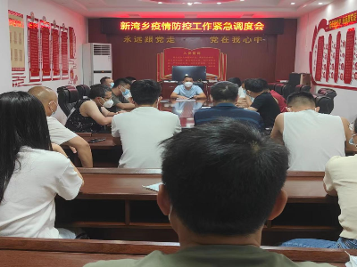 【抗疫进行时】新湾乡：党旗飘扬在“疫”线，党群齐心筑防线