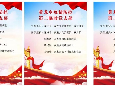 黄龙乡：将党旗插在疫情防控的第一线