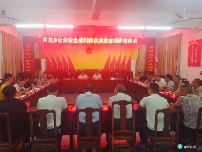 黄龙乡召开关于公众安全感和群众满意度调研座谈会