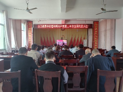 山口镇：组织党员干部群众集中收看党的二十大开幕