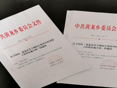黄龙乡：多措并举做细做实公务员平时考核工作       