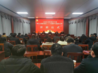 行百里学取真经  赶先进推动力行——上杭乡召开乡村党员干部学习贯彻党的二十大精神专题研讨班