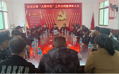 大桥镇：召开“修城志警大桥中队”工作总结大会