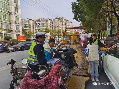 修水交警喊话修水人!修水交警将铁腕整治摩托车、电动车违法行为！