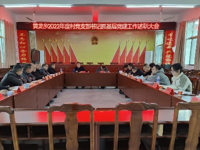 黄龙乡召开2022年度村党支部书记抓基层党建工作述职评议会    