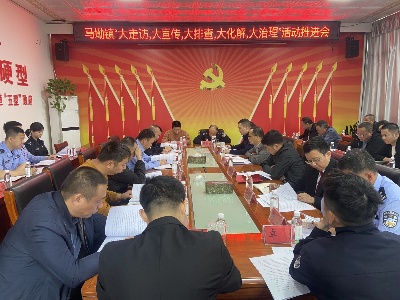 马坳镇召开政法干警进村（居）督导走访活动动员会