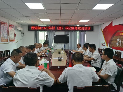 【“三联三共”  党建赋能】西港镇：开展“七一”集体政治谈话  深入推进党风廉政建设