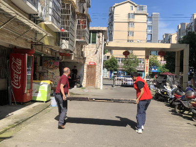 【“三联三共”党建赋能】义宁镇承风社区：环境整治提“颜值” 洁净家园庆七一