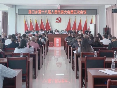 路口乡召开第十八届人民代表大会第五次会议
