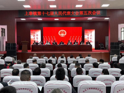上奉镇：上奉镇第十七届人民代表大会第五次会议胜利召开