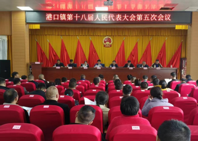 港口镇第十八届人民代表大会第五次会议顺利闭幕