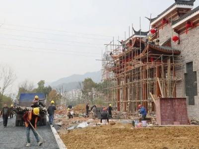 修河两岸景观提升工程进入扫尾阶段