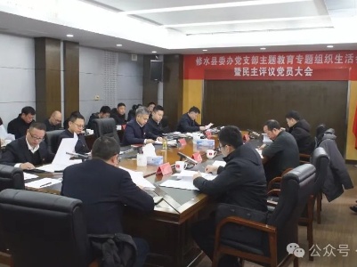 县委办公室党支部召开主题教育专题组织生活会