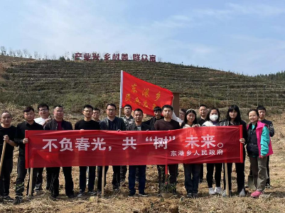 东港乡开展新春义务植树活动
