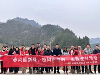 春风催新绿 植树正当时 ——新湾乡开展植树节活动