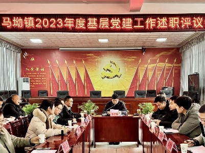 马坳镇召开2023年度基层党建工作述职评议会