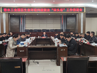 修水工业园区召开生态环境问题整改“回头看”工作推进会