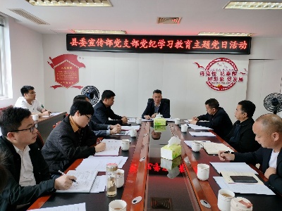县委宣传部开展支部党纪学习教育主题党日活动