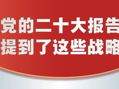 党的二十大报告，提到这些战略