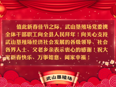 新春大拜年 | 武山垦殖场向全县人民拜年啦！