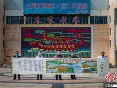 广东龙门农民画画家集体创作《中华抗疫图》 