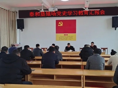 泰和垦殖场扎实推动党史学习教育 深入基层 深入群众 深入人心