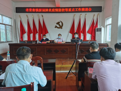 老营盘镇召开疫情防控等重点工作推进会