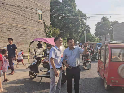 沿溪镇督查指导校园交通安全整治工作