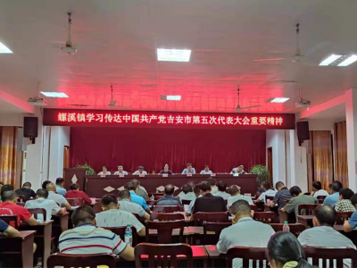 螺溪镇学习传达中国共产党吉安市第五次代表大会重要精神