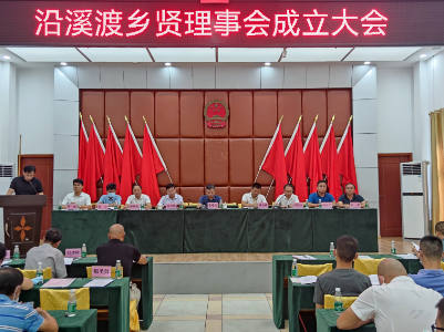 沿溪镇召开乡贤理事会成立大会