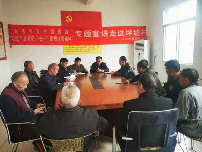苑前镇各村（居）扎实开展“七一”重要讲话精神专题宣讲