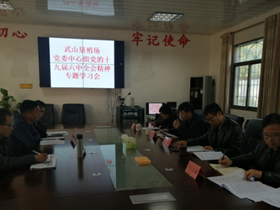 武山垦殖场专题学习党的十九届六中全会精神