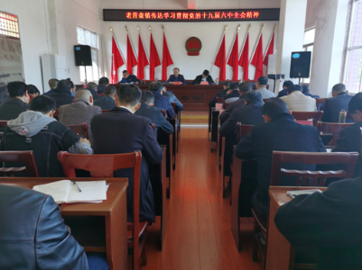 老营盘镇迅速传达学习贯彻十九届六中全会精神和省、市、县领导干部会议精神