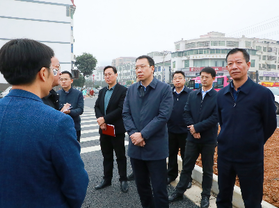孙英剑调研祥和大道建设及沿线环境整治工作