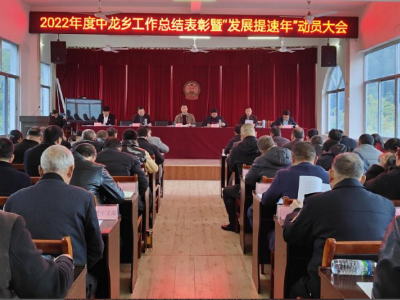 中龙乡召开2022年度工作总结表彰暨“发展提速年”动员大会
