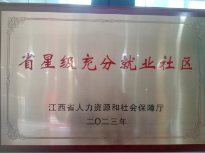 喜讯！泰和县上田社区被认定为第六批省星级充分就业社区