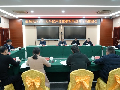 泰和县培育壮大千亿产业集群攻坚战见行动推进会召开  