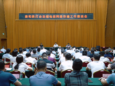 泰和县打击治理电信网络诈骗工作推进会召开