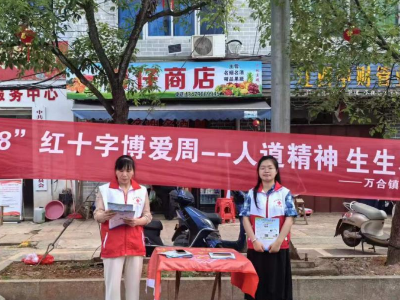 万合镇开展“5·8”红十字博爱周主题宣传活动