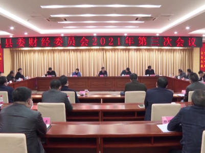 县委财经委员会2021年第三次会议召开