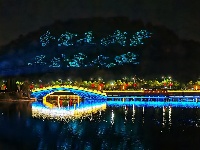 分宜：东湖灯光秀