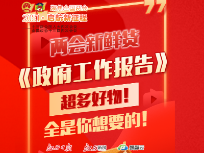 两会新鲜货丨《政府工作报告》超多好物！全是你想要的！