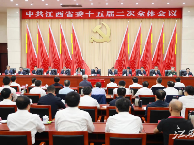 中共江西省委十五届二次全会今天召开，决定6月30日召开中国共产党江西省代表会议