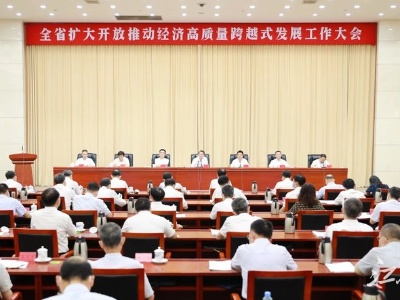 顶格推进，易炼红叶建春在这个大会上要求“以更大气魄更宽视野推进高水平开放”