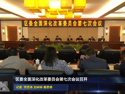 区委全面深化改革委员会第七次会议召开