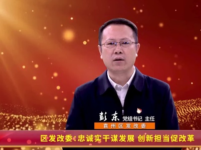 区发改委：忠诚实干谋发展 创新担当促改革