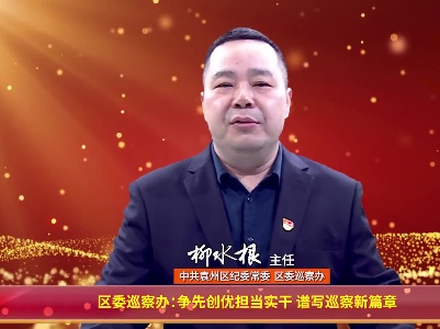 区委巡察办：争先创优担当实干 谱写巡察新篇章