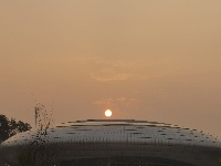 体育馆的夕阳