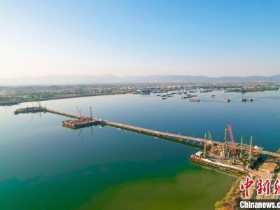 粤清花高速北江特大桥主塔桩基施工完成-中新网